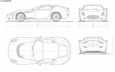 Other Zagato Perana Z-One Coupe blueprint